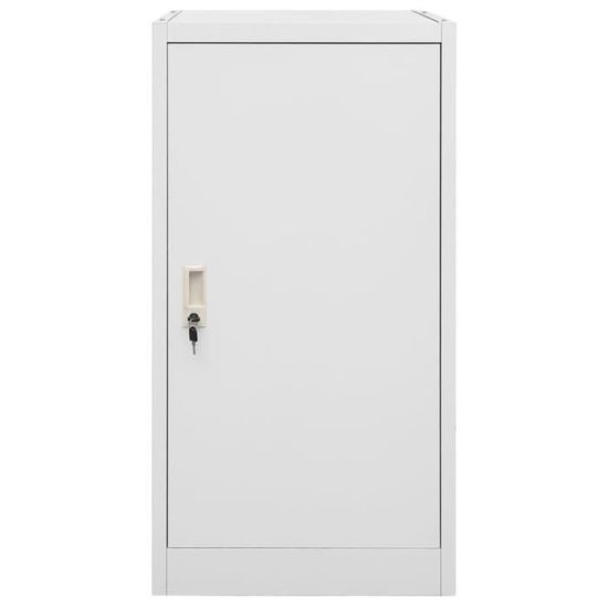 Armoire à Selles Blanche En Acier - 53x53x150 Cm, 2 Portes Verrouillables, étagères Réglables, 27.74 Kg