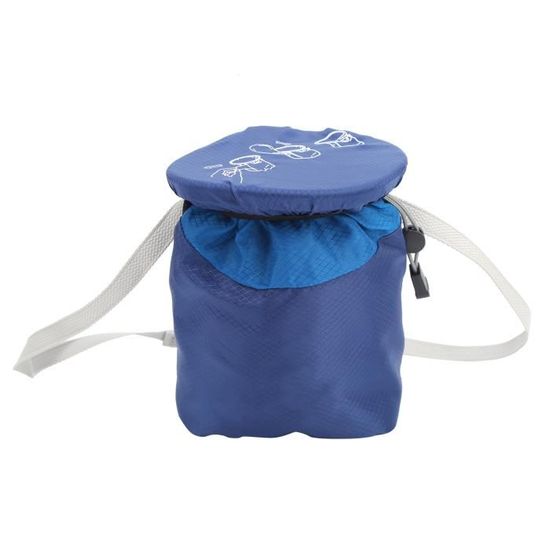 Sac à Magnésie Pour Escalade Et Bloc – Avec Cordon De Fermeture, Sangle Réglable, Design étanche (noir, 19 X 12,5 Cm)