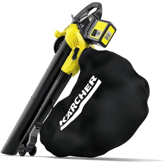 Kärcher BLV 18-200 Souffleur Aspirateur Broyeur Feuilles Sans Fil 18V - 200 Km/h - Sac 45L