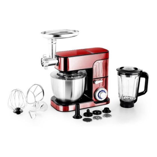 Robby – Robot multifonction 5L 1000W rouge – Hachoir, blender