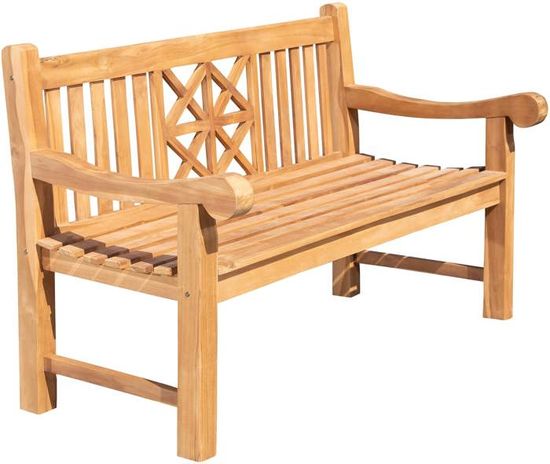 Banc De Jardin En Fer Forgé KARMA - Récamière Gauche - Style Campagne - 156x46x78 Cm - Multi-Couleurs