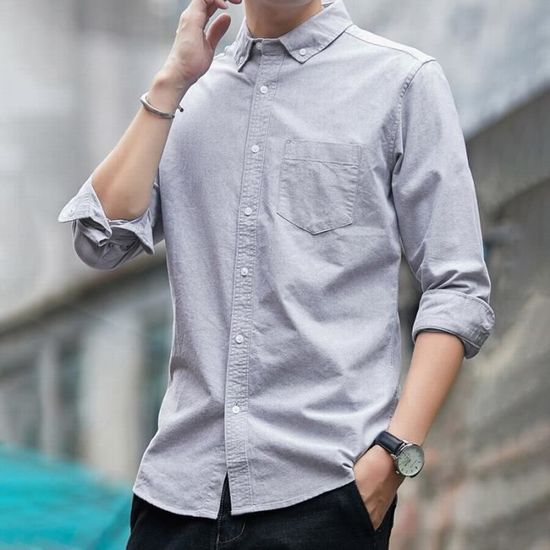 Surchemise Homme Vintage à Boutons - Veste Mi-saison Printemps/Automne - Coupe Classique Pour Look Décontracté Ou Travail - 8
