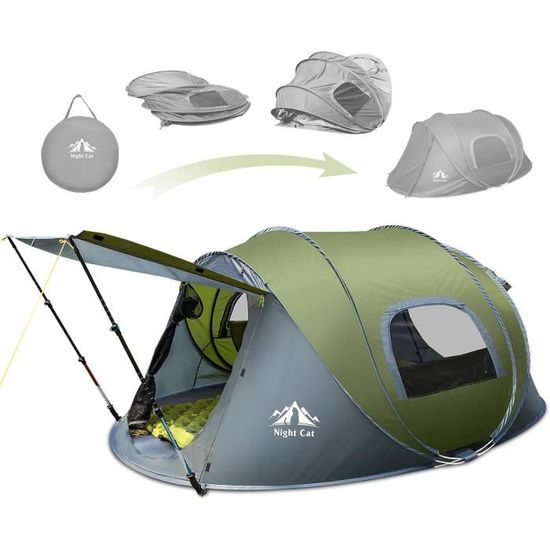 EchoSmile 2 Personnes Tente de Camping Pop-up, imperméable, avec 2