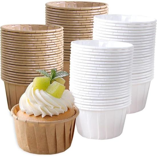 Lot De 100 Moules À Cupcakes Jetables En Papier Pour La Pâtisserie, Pour Fête, Anniversaire