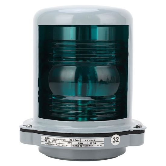 Feu De Navigation LED 360° 6 Pouces – Lumière D’Ancre & Poupe DC 12-24V – Inox 316 & PC – Visibilité 2 Milles Nautiques