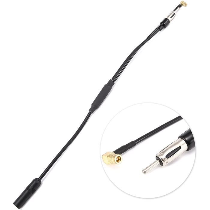 Antenne DAB Voiture Avec Adaptateur – Permet D’Utiliser L’Antenne AM/FM Existante Pour La Radio Numérique – Câble 30cm - 3