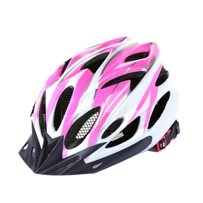 Équipement d'équitation vélo casque d'équitation-rose et blanc