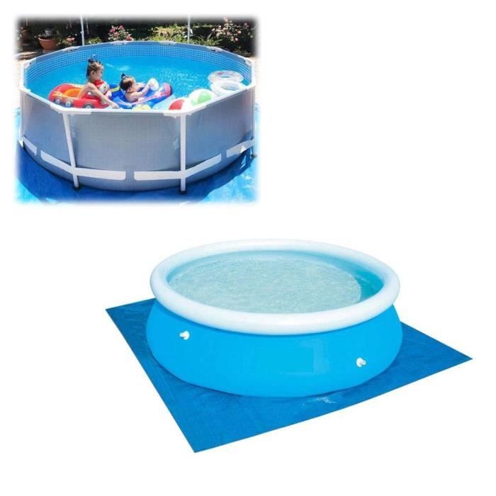 Tapis de Sol pour Piscine Couvert de Piscine Gonflable Pliant Rond Protecteur de Piscine Tapis pour Piscine Hors Sol, 274 * 274cm