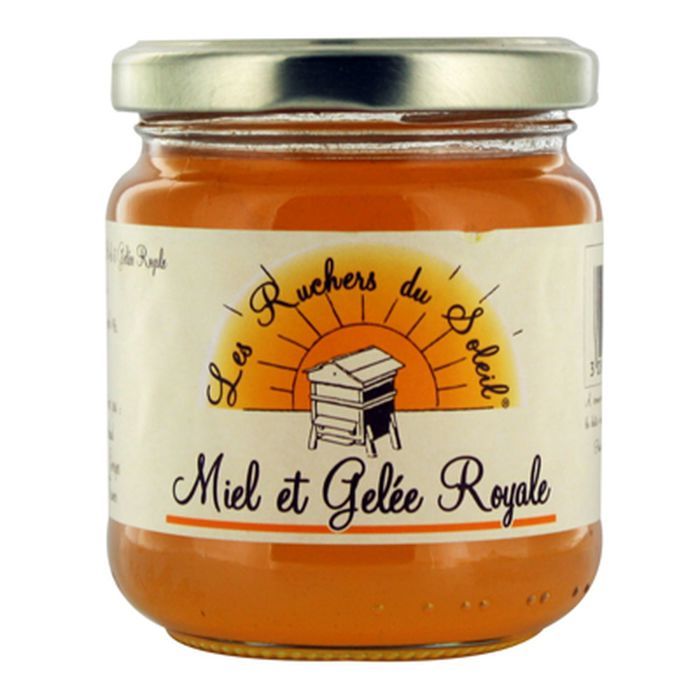 Miel et gelée royale - Les Ruchers du Soleil - pot 250g
