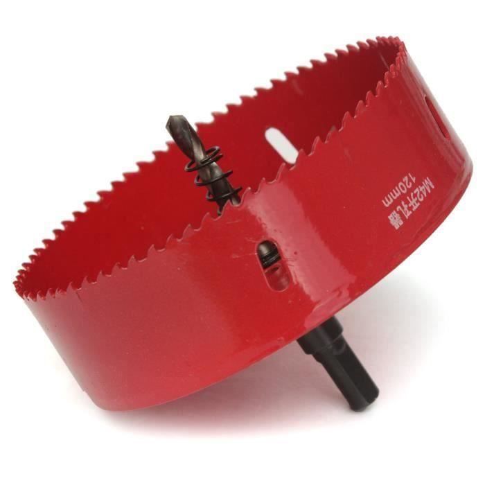 110-200mm Bi Metal M42 HSS Scie-cloche trou Foret Perceuse Pr Aluminum Fer Tuyau 120mm Aa20042
