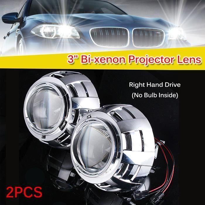 HID Bi-Xénon Projecteur Lentille Phare H1 H4 H7 Rénovation Phares de Voiture ma67717