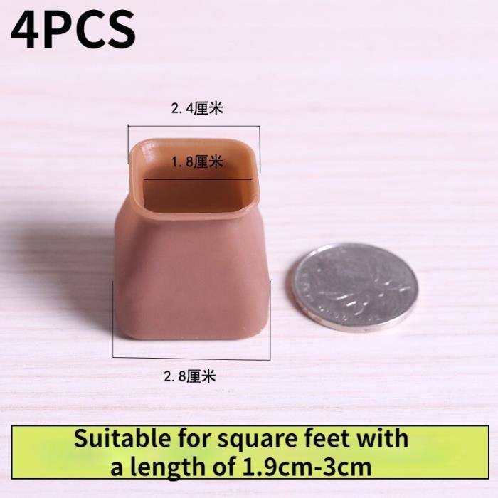 Chaussures,Couvre pieds de chaise en Silicone, 4 pièces, protection des pieds de Table, tapis de pieds de Table, meubl - Type A S -C