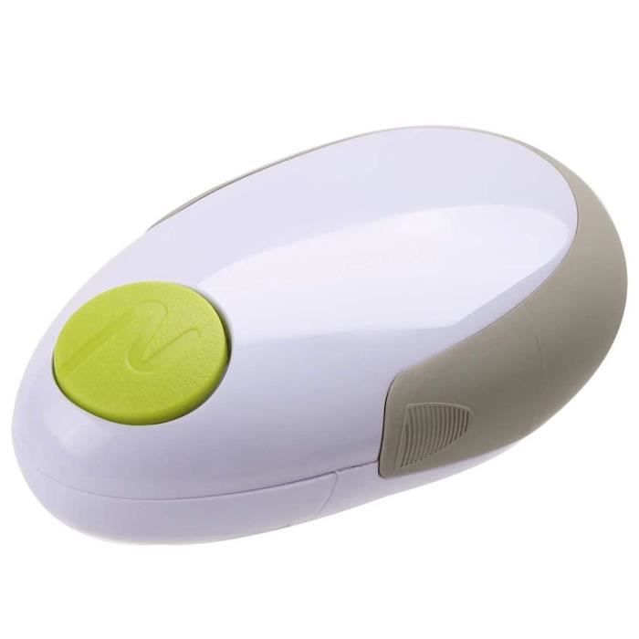blanc Ouvre-boîte électrique à automatique Une touche, ouvre-bouteille de bièreblanc
