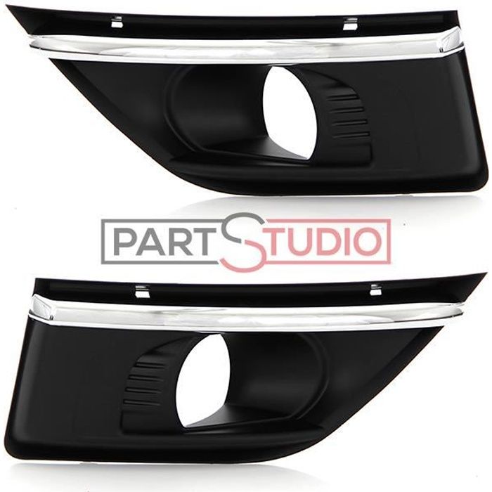 Set des deux contours antibrouillards avec baguettes chromés CITROEN C4 GRAND PICASSO 10/06 => 00007414SE - CT2504V