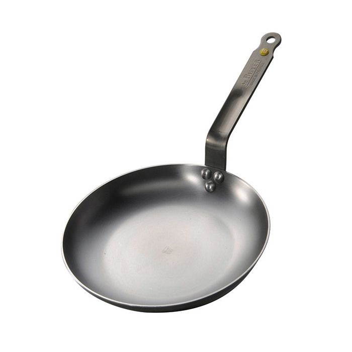 DE BUYER Poêle à omelette en tôle d'acier Mineral B Element - 24 cm