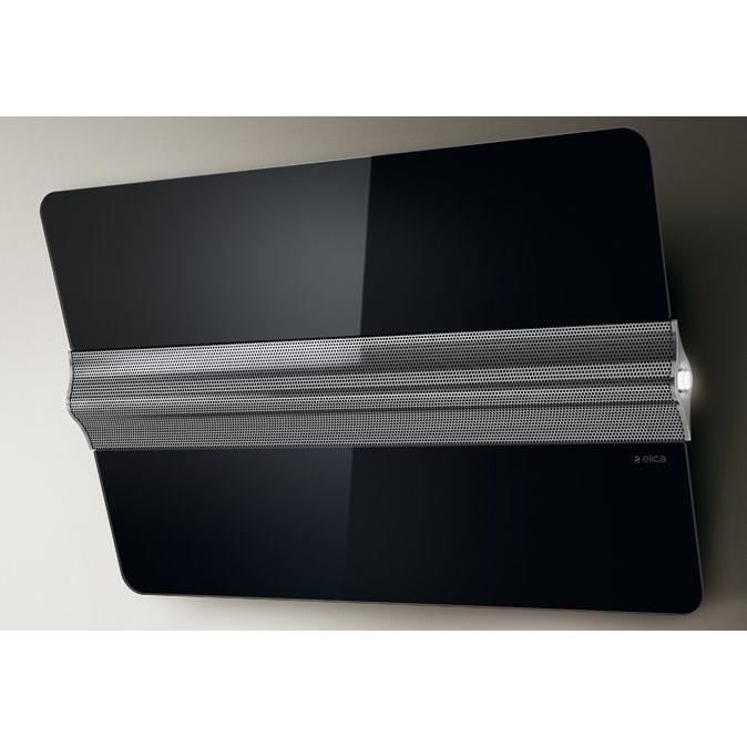 ELICA CAPITOL BL/F/80 -Hotte murale extraction / recyclage-669 m3 air / h avec booster-71 dB avec booster-3 vitesses-L 80 cm-Noir