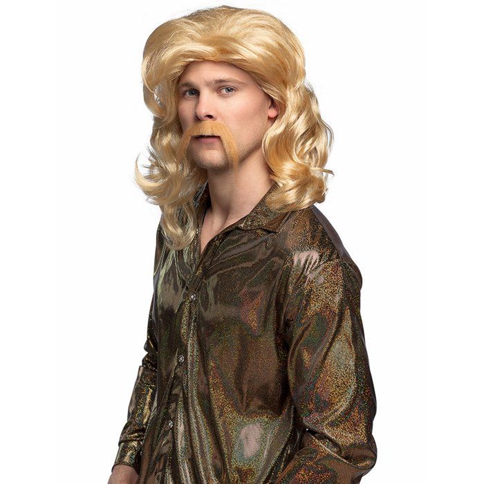 PERRUQUE BARRY AVEC MOUSTACHE Blond