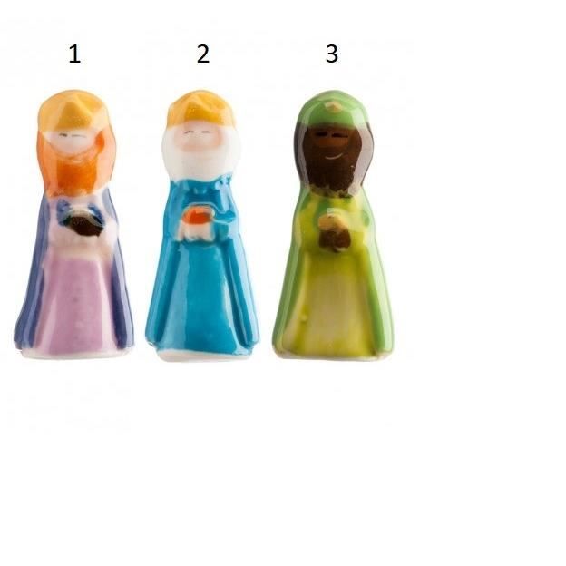 Fève Roi mage DEK Modèle3 Jaune - Epiphanie Galette Gateau Feve Porcelaine - 397