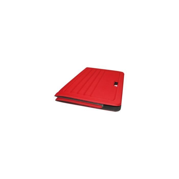 SVELTUS - Tapis pliable rouge 170x70 cm