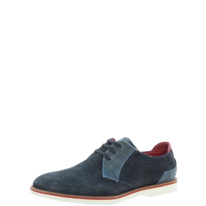 Chaussures de ville Bugatti cuir ref_45594 Dark Blue