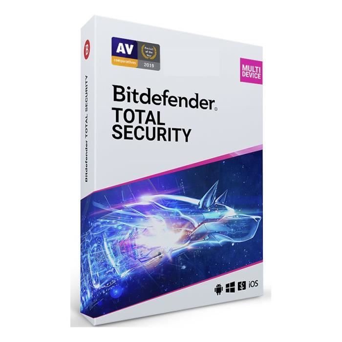 Bitdefender Total Security 5 Device - Abonnement 1 an - A télécharger