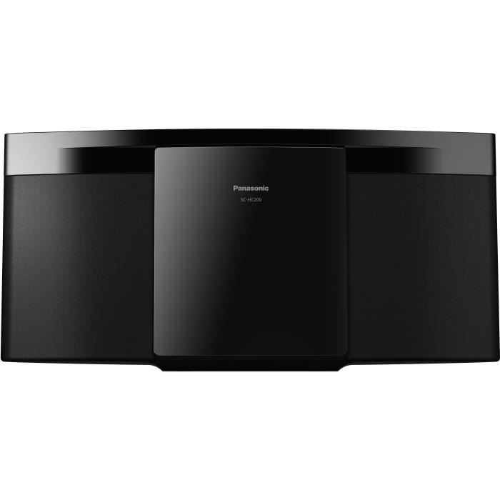 PANASONIC HC200-K - Micro-chaîne connectée Bluetooth - 20W - Lecteur CD, Radio FM - Noire