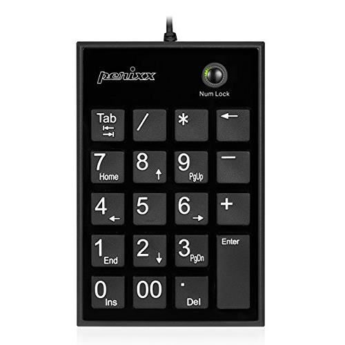 Perixx PERIPAD-202U Pavé Numérique Pour PC Touche Tab USB Noir