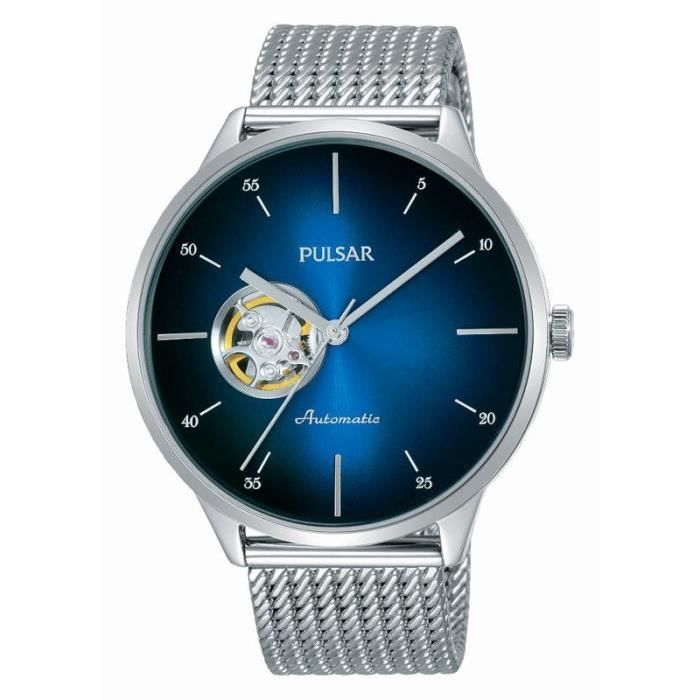 Pulsar Montres Argent pour Homme - PU7021X1 9mm Bleu