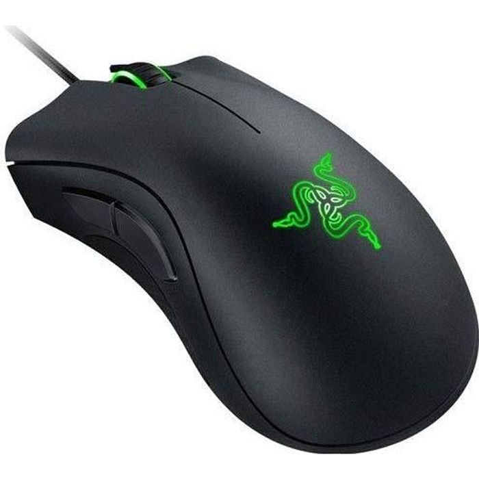 Razer DeathAdder Essential - Souris de jeu indispensable avec capteur optique de 6400 DPI
