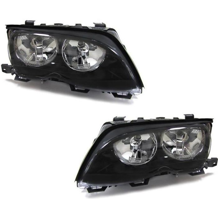 2 FEUX PHARE AVANT BMW SERIE 3 E46 BERLINE + BREAK TOURING PHASE 2 DE 10/2001 A 03/2005