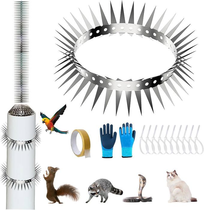 Lot De 3 Ballons Répulsifs Anti-oiseaux - Avec Yeux Réfléchissants Et Bandes - Pour Balcon, Jardin - 5