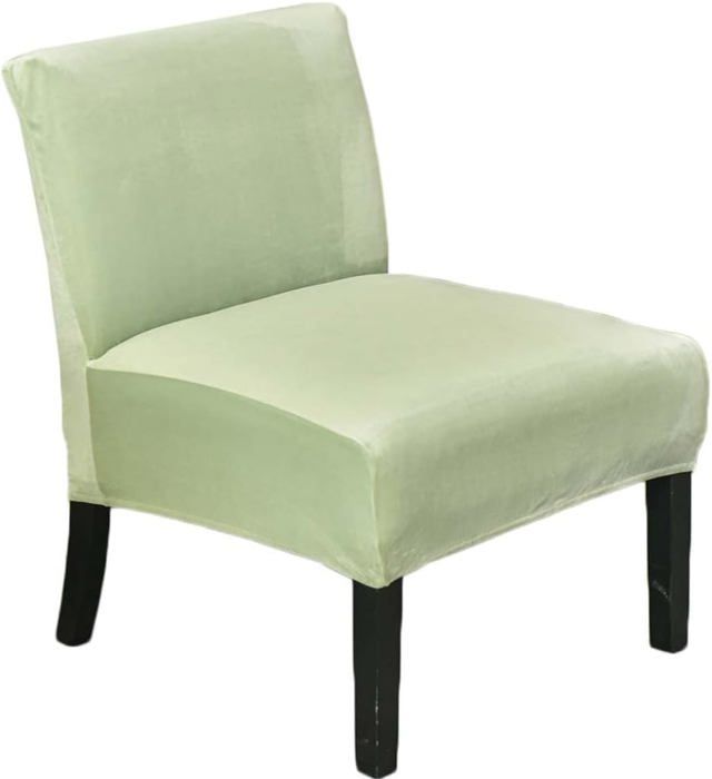 Highdi Housses de Chaise Imprimée Moderne Accent Extensible sans Accoudoirs, Housse de Fauteuil sans Accoudoir Elastique Amovible Lavable 1 Place pour Salon Chambre Hôtel (Papillon