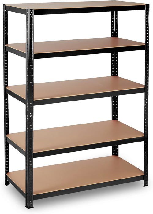 Étagère Charge Lourde Relaxdays - 180 X 90 X 60 Cm - Capacité 1060 Kg - Pour Garage Ou Cave - Noir - 9