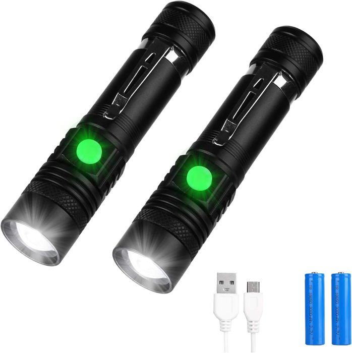 Pack De 2 Lampes Frontales LED MaxoPro – 4 Modes, étanches IPX4, Antichoc – Neuves