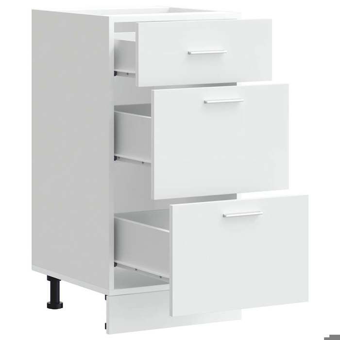 Promotion mai * Armoire de plancher Lyon - Buffet de cuisine - blanc 40x46x81 5 cm EU7433854211