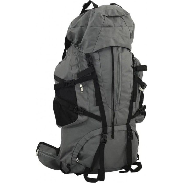 Sac À Dos De Randonnée - Vidaxl - 60L - Tissu Oxford 900D - Imperméable - Gris