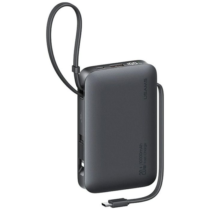 Powerbank - USAMS - Série XR - 10000 mAh - Câble USB-C 20W - Compatible iPhone 13/14/15