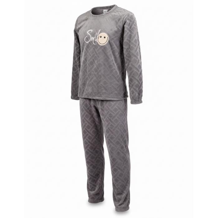 Pyjama Homme 2 Pièces Hiver 100% Coton - TeJoyce - Haut Manches Longues & Pantalon à Poches - Doux Et Chaud - Taille S à XXL