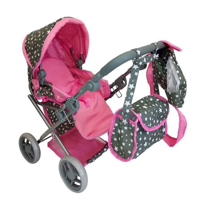 Poussette Pour Poupées 14 Pouces Avec Panier Et Siège Amovible