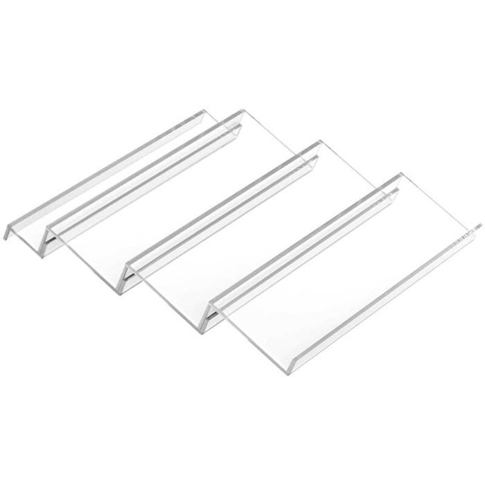 Étagère épices PVC 3 niveaux transparent – extensible tiroir condiments aromates Label