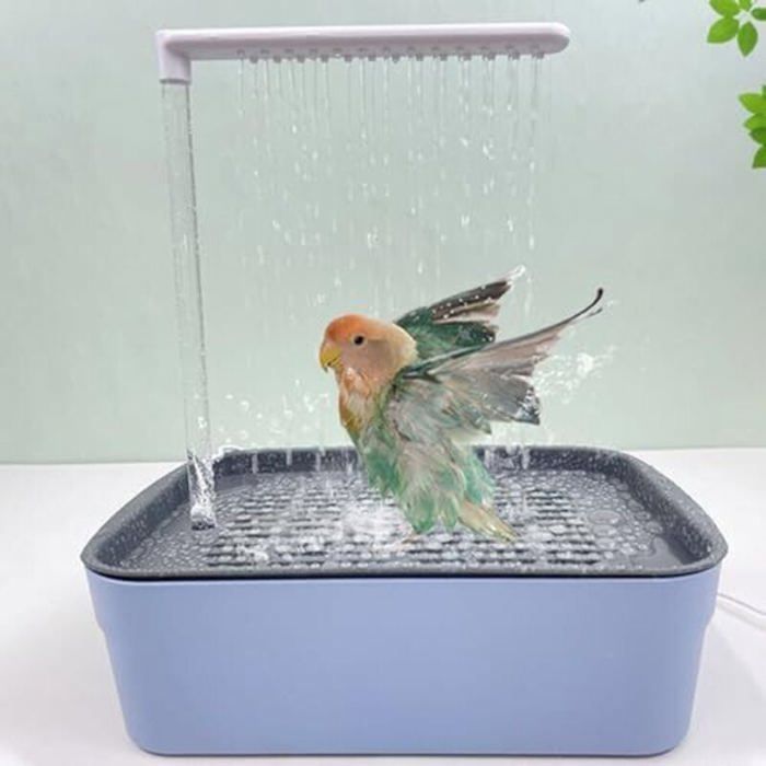 Baignoire automatique pour oiseaux - ZOR® - Système de circulation - Autonettoyant - Sans BPA - Bain & jeu