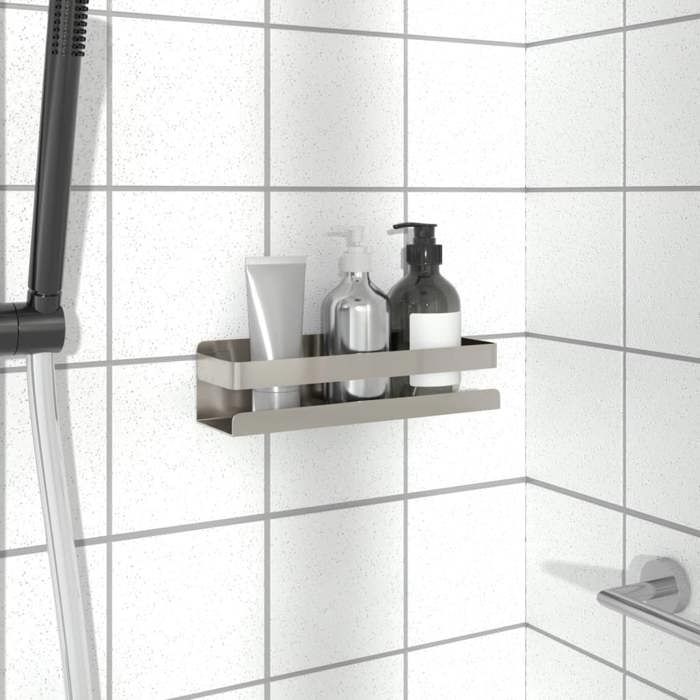 NEW 2026 Étagère de douche 1 PC - Étagère suspendue - 23x6 5x6 cm acier inoxydable 304 brossé L557