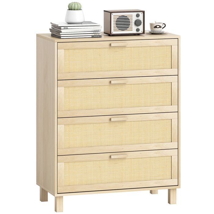 HOMCOM - rangement - Bois - 80x40x103cm - Beige