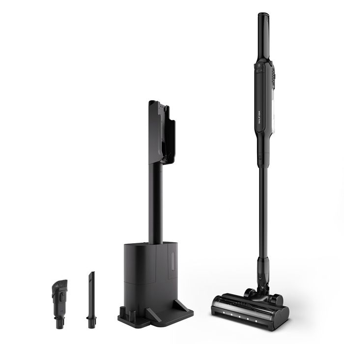 Nilfisk MOVE Aspirateur Balai Sans Fil + Station d’Accueil – Aspirateur 2-en-1 Léger Autonomie ~30 min - Noir - Nilfisk