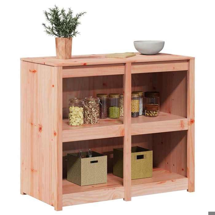 (NEW 2026)Armoire de cuisine - CLOUD - Placard/BUFFET de cuisineArmoire de base Chêne brun 106x55x92 cm Pin massif 3631181