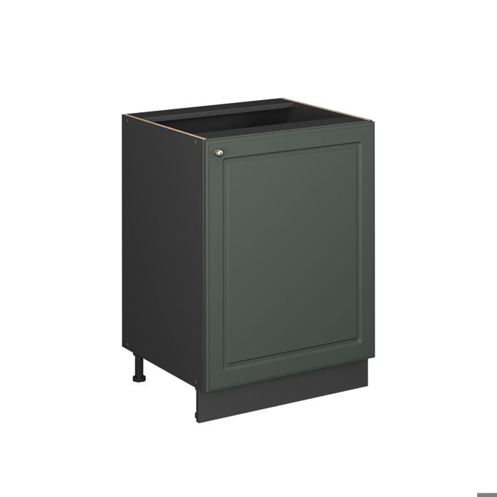 Meuble bas de cuisine Fame-Line 60cm 1 porte sans plan de travail Vert Or Campagne/Anthracite Vicco 65165