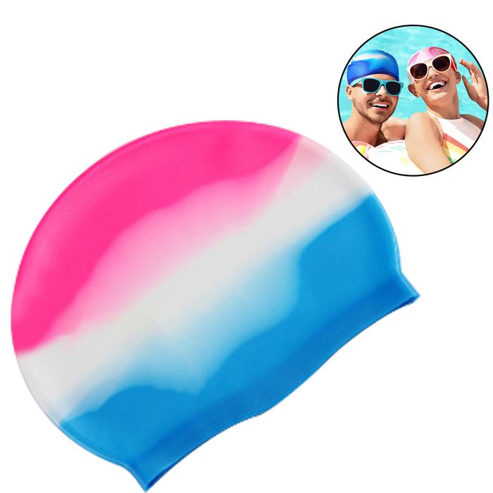 1 Bonnet de bain silicone durable confortable imperméable pour femme homme cheveux courts longs .