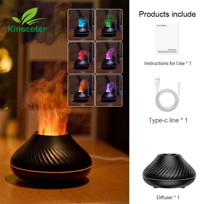 DIFFUSEUR D'HUILE ESSENTIELLE USB avec humidificateur d'air de 300 ml