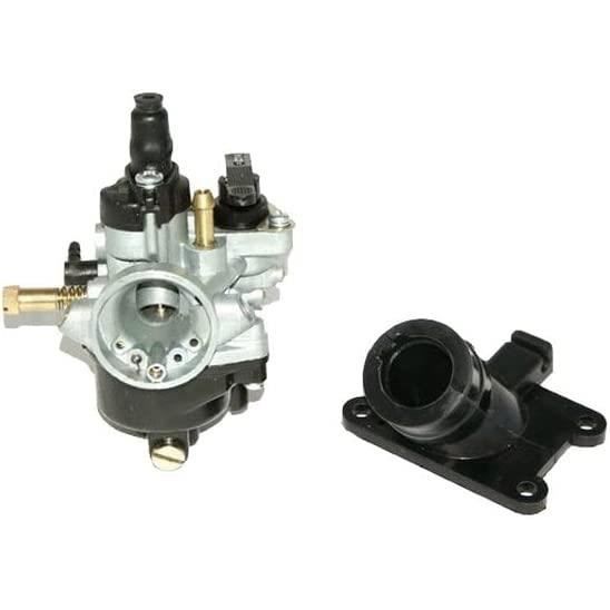 Cyclingcolors Pipe D'Admission Moto Scooter Mobylette Compatible AM6 Minarelli MBK X-Power Yamaha TZR Peugeot XPS Rieju RS1 - Diam 24mm Manchons 30° + 45°