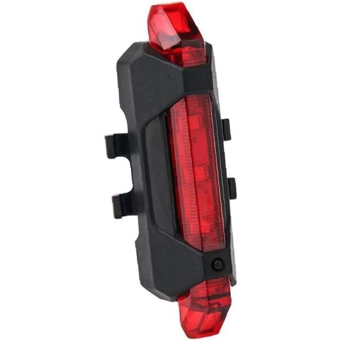 Vélo Feux Arrière Led Usb Rechargeable Vélo Vtt Bleu Rouge Blanc Feu Arrière Avec Anneau En